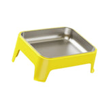 Maxbell Elevated Dog Bowl Pet Supplies Stable Base 15° Tilted for Kittens Cats Puppy yellow