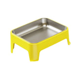 Maxbell Elevated Dog Bowl Pet Supplies Stable Base 15° Tilted for Kittens Cats Puppy yellow