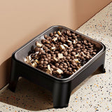 Maxbell Elevated Dog Bowl Pet Supplies Stable Base 15° Tilted for Kittens Cats Puppy black