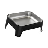 Maxbell Elevated Dog Bowl Pet Supplies Stable Base 15° Tilted for Kittens Cats Puppy black