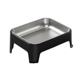 Maxbell Elevated Dog Bowl Pet Supplies Stable Base 15° Tilted for Kittens Cats Puppy black