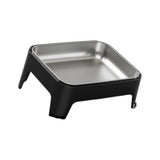 Maxbell Elevated Dog Bowl Pet Supplies Stable Base 15° Tilted for Kittens Cats Puppy black