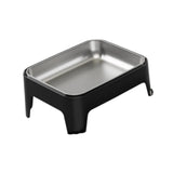Maxbell Elevated Dog Bowl Pet Supplies Stable Base 15° Tilted for Kittens Cats Puppy black