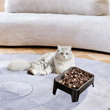 Maxbell Elevated Dog Bowl Pet Supplies Stable Base 15° Tilted for Kittens Cats Puppy black