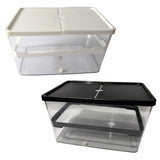 Maxbell Small Turtle Tank Versatile Terrapin Breeding Box for Turtles Crabs Crayfish White