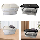 Maxbell Small Turtle Tank Versatile Terrapin Breeding Box for Turtles Crabs Crayfish White