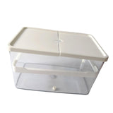 Maxbell Small Turtle Tank Versatile Terrapin Breeding Box for Turtles Crabs Crayfish White