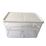 Maxbell Small Turtle Tank Versatile Terrapin Breeding Box for Turtles Crabs Crayfish White