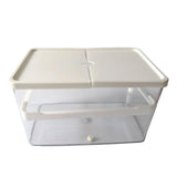 Maxbell Small Turtle Tank Versatile Terrapin Breeding Box for Turtles Crabs Crayfish White