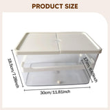 Maxbell Small Turtle Tank Versatile Terrapin Breeding Box for Turtles Crabs Crayfish White