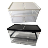 Maxbell Small Turtle Tank Versatile Terrapin Breeding Box for Turtles Crabs Crayfish White