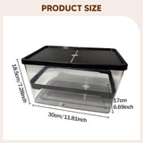 Maxbell Small Turtle Tank Versatile Terrapin Breeding Box for Turtles Crabs Crayfish Black