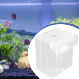 Maxbell Aquarium Breeder Box Easy Installation Guppy Separation Net Fish Breeder Box Clear