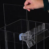 Maxbell Aquarium Breeder Box Easy Installation Guppy Separation Net Fish Breeder Box Clear