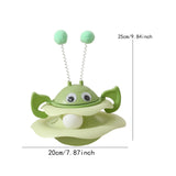 Maxbell Turntable Cat Toy Wobble Spinner for Indoor Adult Cats Medium and Small Cats Green