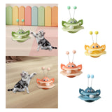 Maxbell Turntable Cat Toy Wobble Spinner for Indoor Adult Cats Medium and Small Cats Green