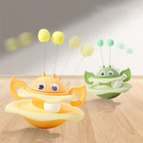 Maxbell Turntable Cat Toy Wobble Spinner for Indoor Adult Cats Medium and Small Cats Green