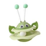 Maxbell Turntable Cat Toy Wobble Spinner for Indoor Adult Cats Medium and Small Cats Green