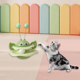 Maxbell Turntable Cat Toy Wobble Spinner for Indoor Adult Cats Medium and Small Cats Green