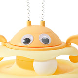 Maxbell Turntable Cat Toy Wobble Spinner for Indoor Adult Cats Medium and Small Cats Yellow