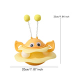 Maxbell Turntable Cat Toy Wobble Spinner for Indoor Adult Cats Medium and Small Cats Yellow