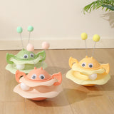 Maxbell Turntable Cat Toy Wobble Spinner for Indoor Adult Cats Medium and Small Cats Pink