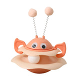 Maxbell Turntable Cat Toy Wobble Spinner for Indoor Adult Cats Medium and Small Cats Pink