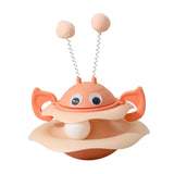 Maxbell Turntable Cat Toy Wobble Spinner for Indoor Adult Cats Medium and Small Cats Pink