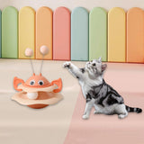 Maxbell Turntable Cat Toy Wobble Spinner for Indoor Adult Cats Medium and Small Cats Pink