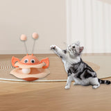 Maxbell Turntable Cat Toy Wobble Spinner for Indoor Adult Cats Medium and Small Cats Pink