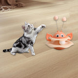 Maxbell Turntable Cat Toy Wobble Spinner for Indoor Adult Cats Medium and Small Cats Pink