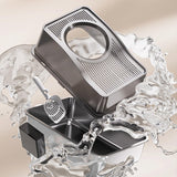 Maxbell Fully Enclosed Cat Litter Box Toilet Sturdy Splash Free Versatile Cat Bedpan Black