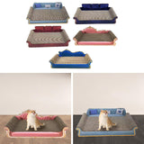 Maxbell Cat Scratcher Sofa Bed Grinding Claw Cat Scratching Board for Kitty Sleeping Sky Blue