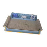 Maxbell Cat Scratcher Sofa Bed Grinding Claw Cat Scratching Board for Kitty Sleeping Sky Blue