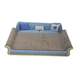 Maxbell Cat Scratcher Sofa Bed Grinding Claw Cat Scratching Board for Kitty Sleeping Sky Blue