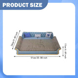Maxbell Cat Scratcher Sofa Bed Grinding Claw Cat Scratching Board for Kitty Sleeping Sky Blue