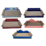 Maxbell Cat Scratcher Sofa Bed Grinding Claw Cat Scratching Board for Kitty Sleeping Sky Blue