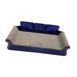 Maxbell Cat Scratcher Sofa Bed Grinding Claw Cat Scratching Board for Kitty Sleeping Blue