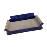 Maxbell Cat Scratcher Sofa Bed Grinding Claw Cat Scratching Board for Kitty Sleeping Blue