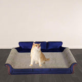 Maxbell Cat Scratcher Sofa Bed Grinding Claw Cat Scratching Board for Kitty Sleeping Blue
