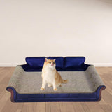 Maxbell Cat Scratcher Sofa Bed Grinding Claw Cat Scratching Board for Kitty Sleeping Blue