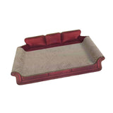 Maxbell Cat Scratcher Sofa Bed Grinding Claw Cat Scratching Board for Kitty Sleeping Red