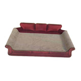 Maxbell Cat Scratcher Sofa Bed Grinding Claw Cat Scratching Board for Kitty Sleeping Red