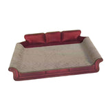 Maxbell Cat Scratcher Sofa Bed Grinding Claw Cat Scratching Board for Kitty Sleeping Red