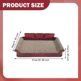 Maxbell Cat Scratcher Sofa Bed Grinding Claw Cat Scratching Board for Kitty Sleeping Red