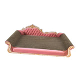 Maxbell Cat Scratcher Sofa Bed Grinding Claw Cat Scratching Board for Kitty Sleeping Pink