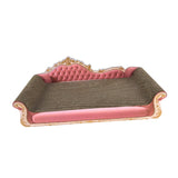 Maxbell Cat Scratcher Sofa Bed Grinding Claw Cat Scratching Board for Kitty Sleeping Pink