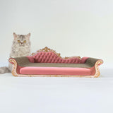 Maxbell Cat Scratcher Sofa Bed Grinding Claw Cat Scratching Board for Kitty Sleeping Pink