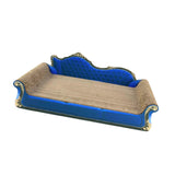 Maxbell Cat Scratcher Sofa Bed Grinding Claw Cat Scratching Board for Kitty Sleeping Royal Blue