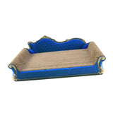 Maxbell Cat Scratcher Sofa Bed Grinding Claw Cat Scratching Board for Kitty Sleeping Royal Blue